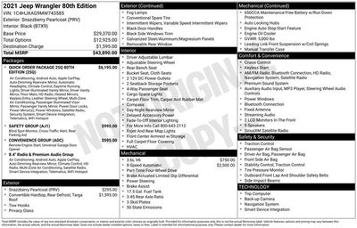 2021 Jeep Wrangler Base