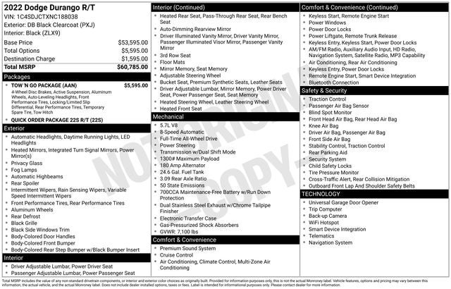 2022 Dodge Durango R/T