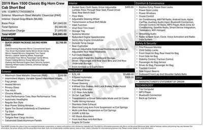 2019 RAM 1500 Classic Big Horn