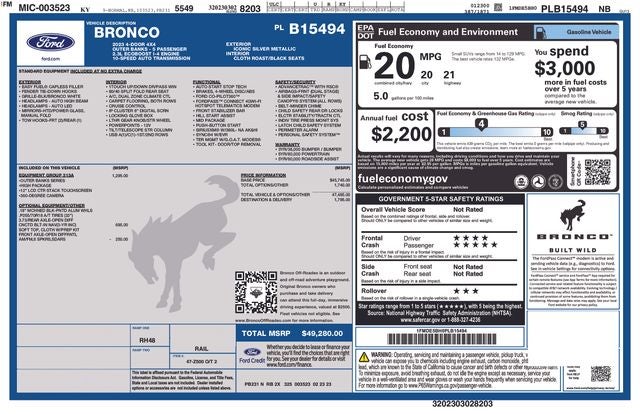 2023 Ford Bronco Base