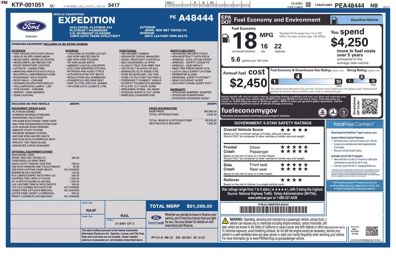 2023 Ford Expedition Platinum