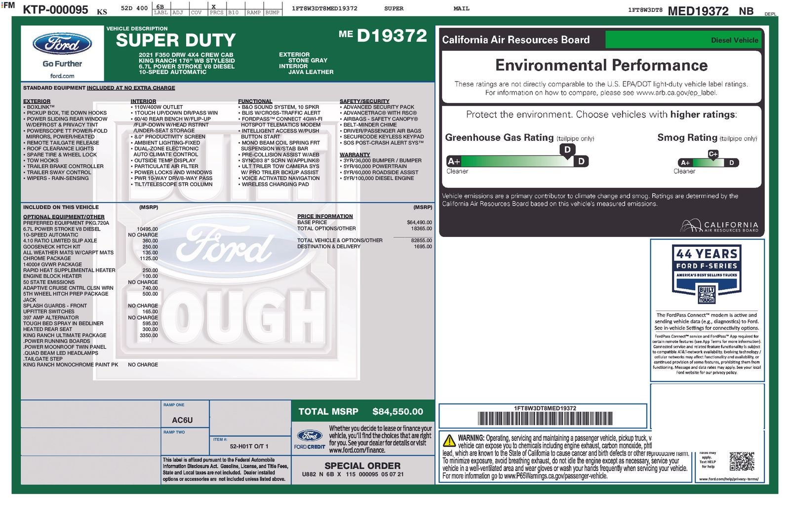 2021 Ford F-350SD King Ranch DRW