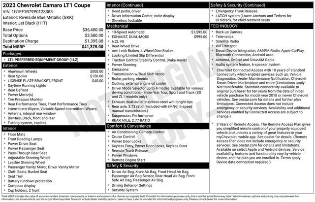 2023 Chevrolet Camaro LT1