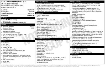 2024 Chevrolet Malibu LT 1LT