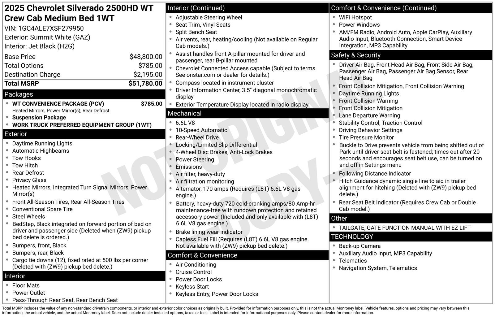 2025 Chevrolet Silverado 2500HD Work Truck