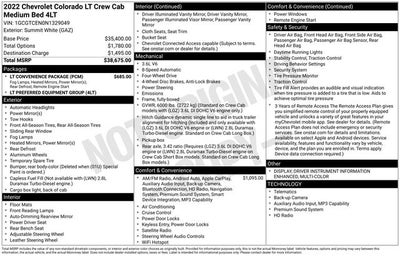 2022 Chevrolet Colorado LT