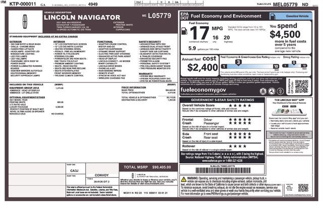 2021 Lincoln Navigator Reserve