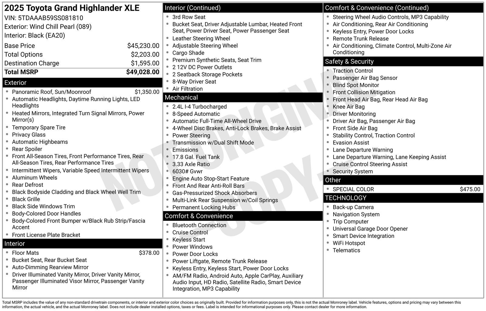 2025 Toyota Grand Highlander XLE