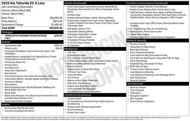2025 Kia Telluride EX X-Line
