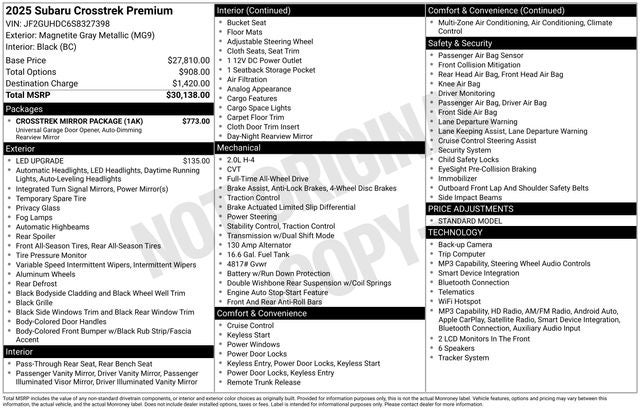 2025 Subaru Crosstrek Premium