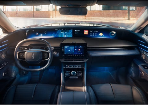 The panoramic display is shown in a 2024 Lincoln Nautilus® SUV. | Jenkins & Wynne Lincoln in Clarksville TN