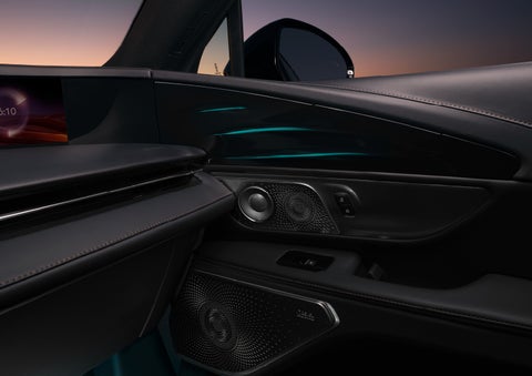 Selectable ambient lighting glows in the passenger door panel. | Jenkins & Wynne Lincoln in Clarksville TN