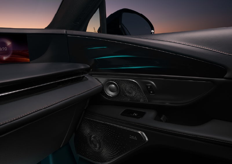 Selectable ambient lighting glows in the passenger door panel. | Jenkins & Wynne Lincoln in Clarksville TN