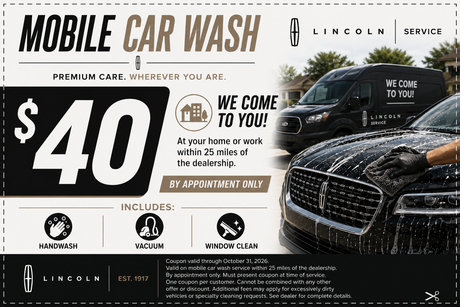 $40 Mobile Car Wash