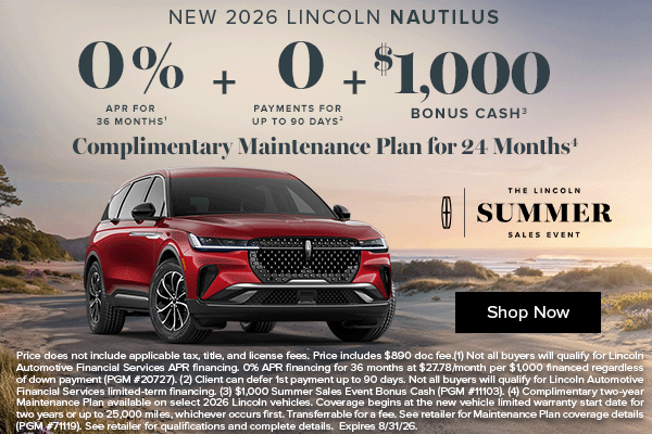 New 2026 Lincoln Nautilus 