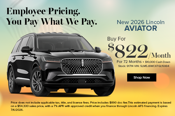 New 2026 Lincoln Aviator 