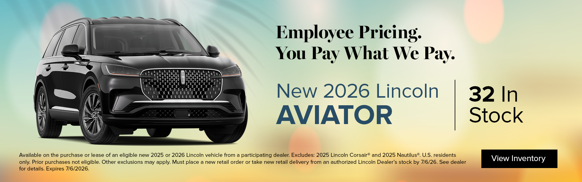 New 2026 Lincoln Aviator 