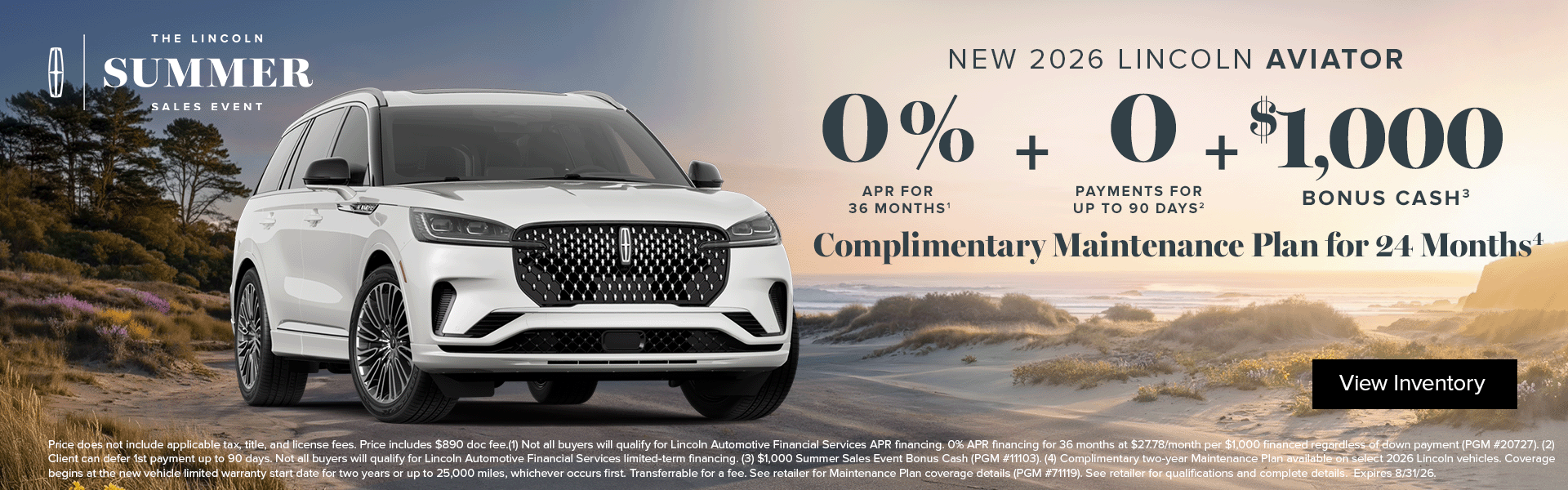 New 2026 Lincoln Aviator 