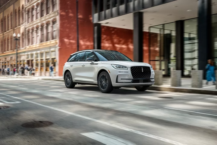 2026 Lincoln Corsair exterior -- urban setting